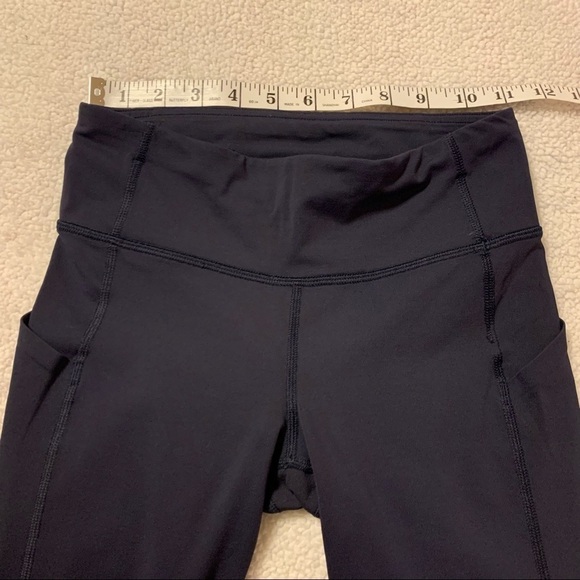 Lululemon Pace Rival Crop Leggings Midnight Navy Blue - Picture 10 of 14